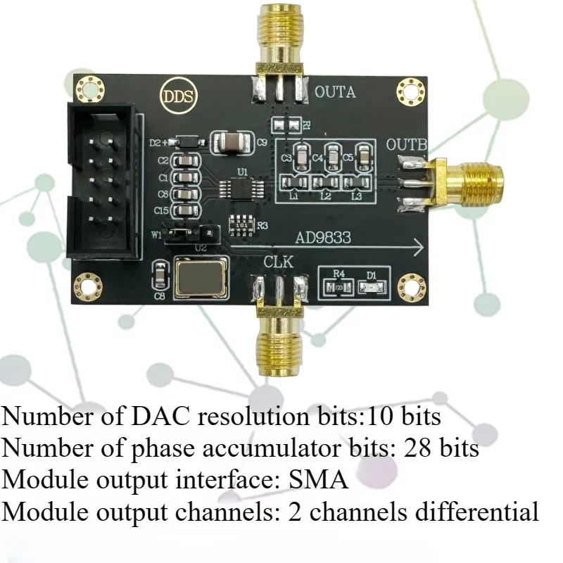 AD9833 module triangle wave sine wave signal source square wave generator DDS signal generator module