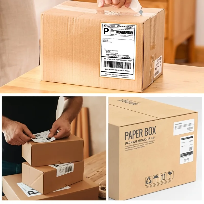 D100 transport label thermal printer, high-speed thermal 4x6in label printer, very suitable for small businesses. Or print paper
