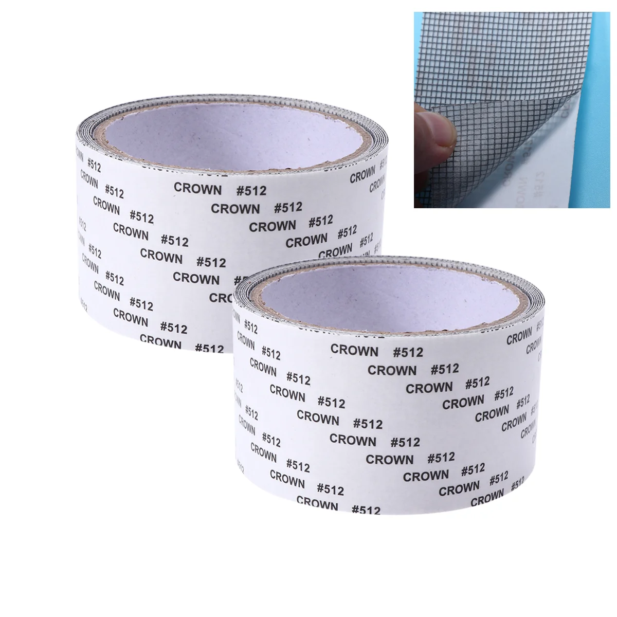 

2 Pcs Repair Screen Tape Window Water Resistant Fiberglass Covering Mesh Waterproof