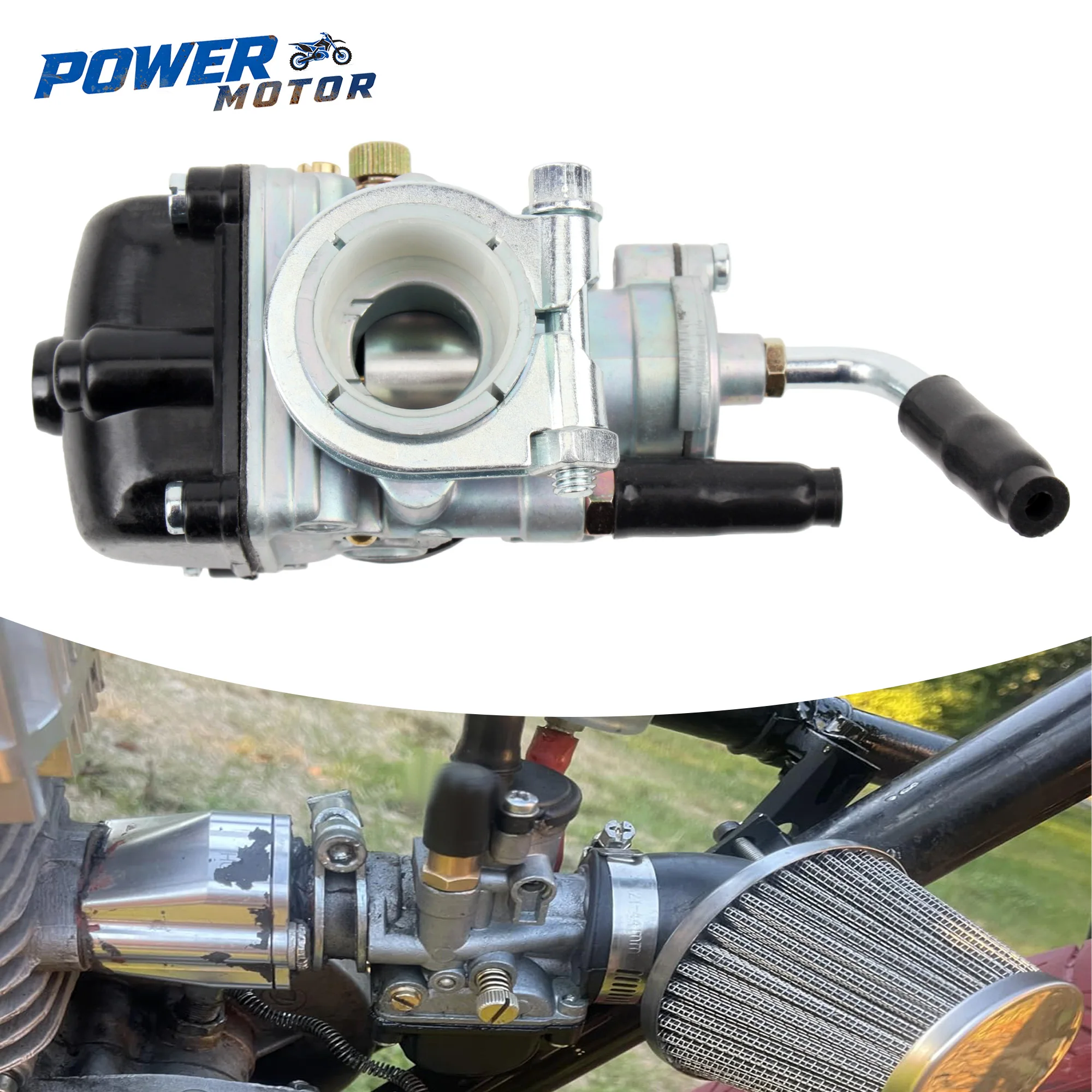 PHBG 17.5mm 19.5mm Racing Carburetor For 50cc 100cc 2-Stroke Mini Dirt Pit Bike ATV Quad Scooter Moped Replacement Parts