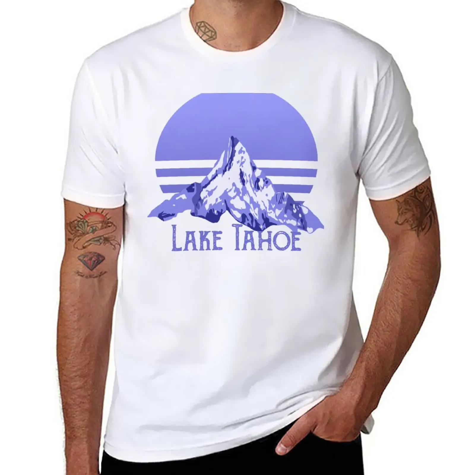 

New Vintage Lake Tahoe Retro Distressed Mountains T-Shirt sports fan t-shirts sweat shirts blank t shirts T-shirt men