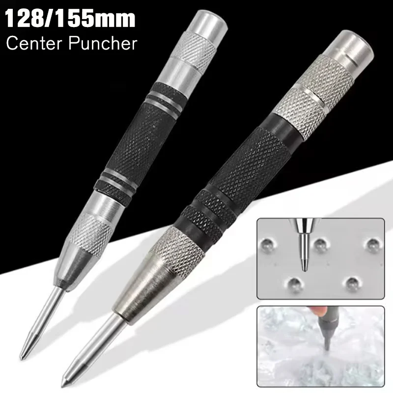 

Auto Center Puncher Hole Marker Wood Metal Steel Spring Load Kerner Drill Locator Heavy Duty Punch Carpentry Automatic Hand Tool