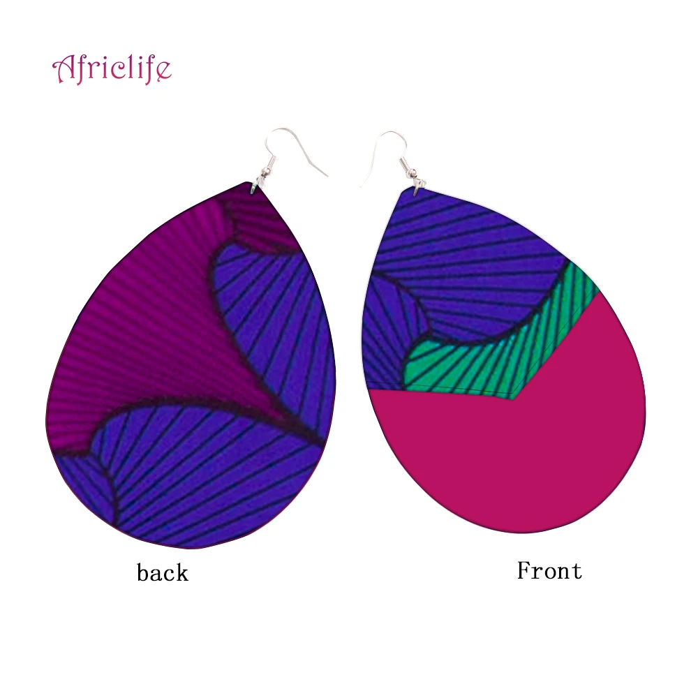 

Afrielife African Earrings for Women Ethnic Jewelry Statement Earrings Teardrop Earrings Patchwork Water Drop Earrings WYB790