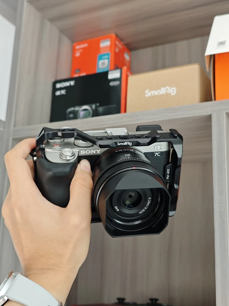 Bajonet Vierkante Metalen Lenskap Voor Sony Fe 50Mm F2.5 G Fe 40Mm F2.5 G Fe 24Mm F2.8 G Lenskap Met Gratis Dop