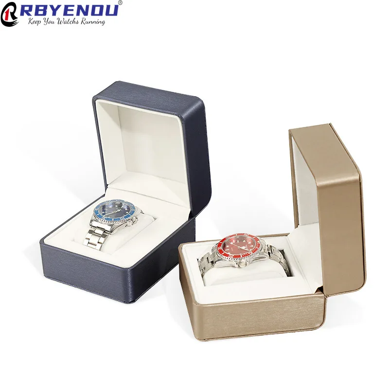 

Коробка для часов OEM из искусственной кожи, высококачественная упаковка для аксессуаров для часов, подарочная коробка для хранения и демонстрации, футляр для хранения часов с возможностью нанесения логотипа