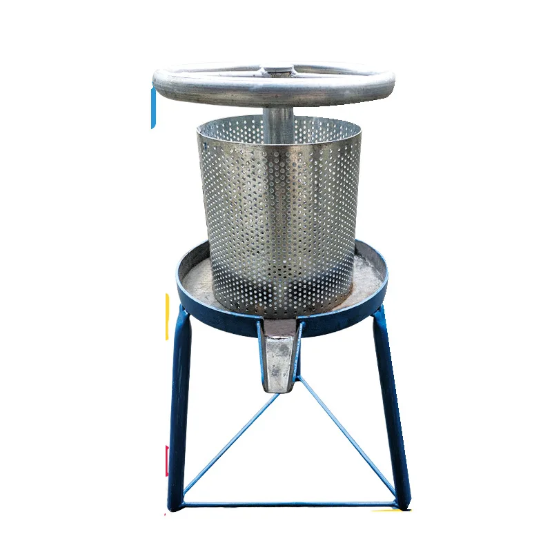 

Oil residue press household small pig oil residue fat residue cake press machine manual iron steering wheel oil press