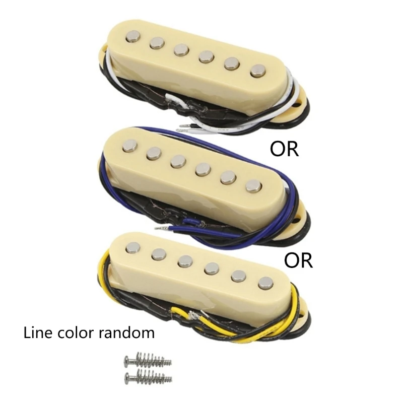 Alnico 5 Single Coil Pickups Electric Guitar Pickups Neck/Middle/Bridge 50/50/52mm Pickups FD Guitar Accessories DropShipping