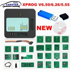 High Quality XProg-M Xprog M 6.26 6.50 Full Adapter Tuning Programmer Tool Chip X Prog M 5.55 XPROG V6.5/V6.26/V5.55