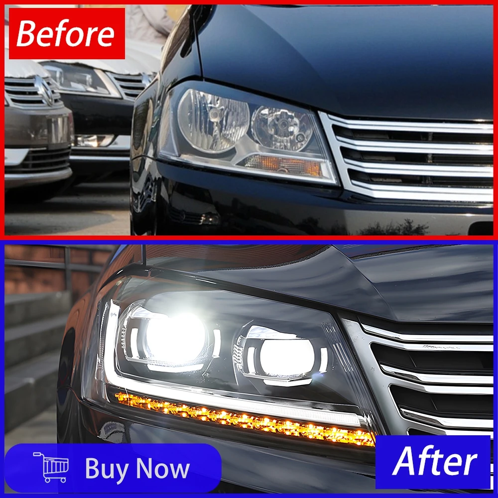 For Passat B7 European Magotan 2012-2015 Upgrade B8 High Quality LED Car Headlight Projector Lens Accessories Assembly