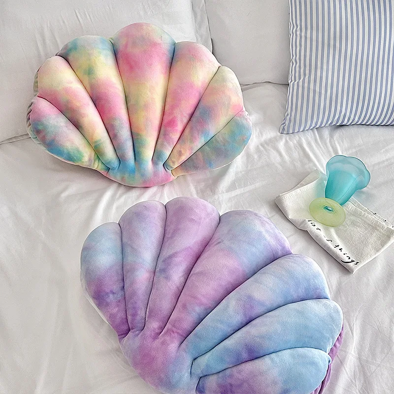 Fairy Home Luxury Decor Shell Pillow princess's Fantastic Velvet Pillow Sea Shell Home Decor Bed Sofa Cushion Decoration Gift
