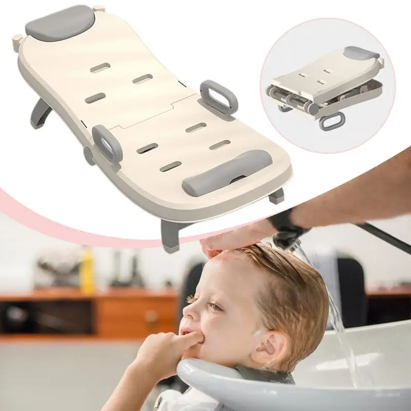 Toddler Hair Washing Seat Adjustable Hair Washing Lying Seat For Kids Portable Baby Shampoo Recliner Foldable Toddler Head Hair