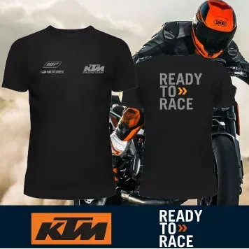 Camiseta de Ciclismo de Manga Corta KTM Factory Team Racing para Motocicleta, Jersey de Verano 2026 para Motociclismo Urbano Casual