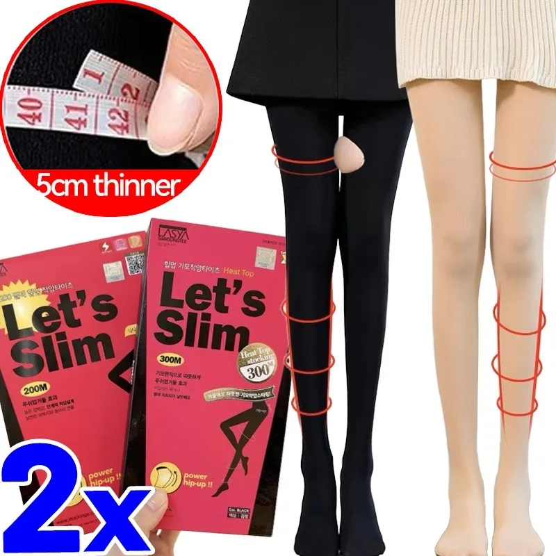1/2Pcs Slimming Pantyhose Women Compression Stockings Sculpting Varicose Veins Fat Calorie Shaping  Leggings Socks Tights