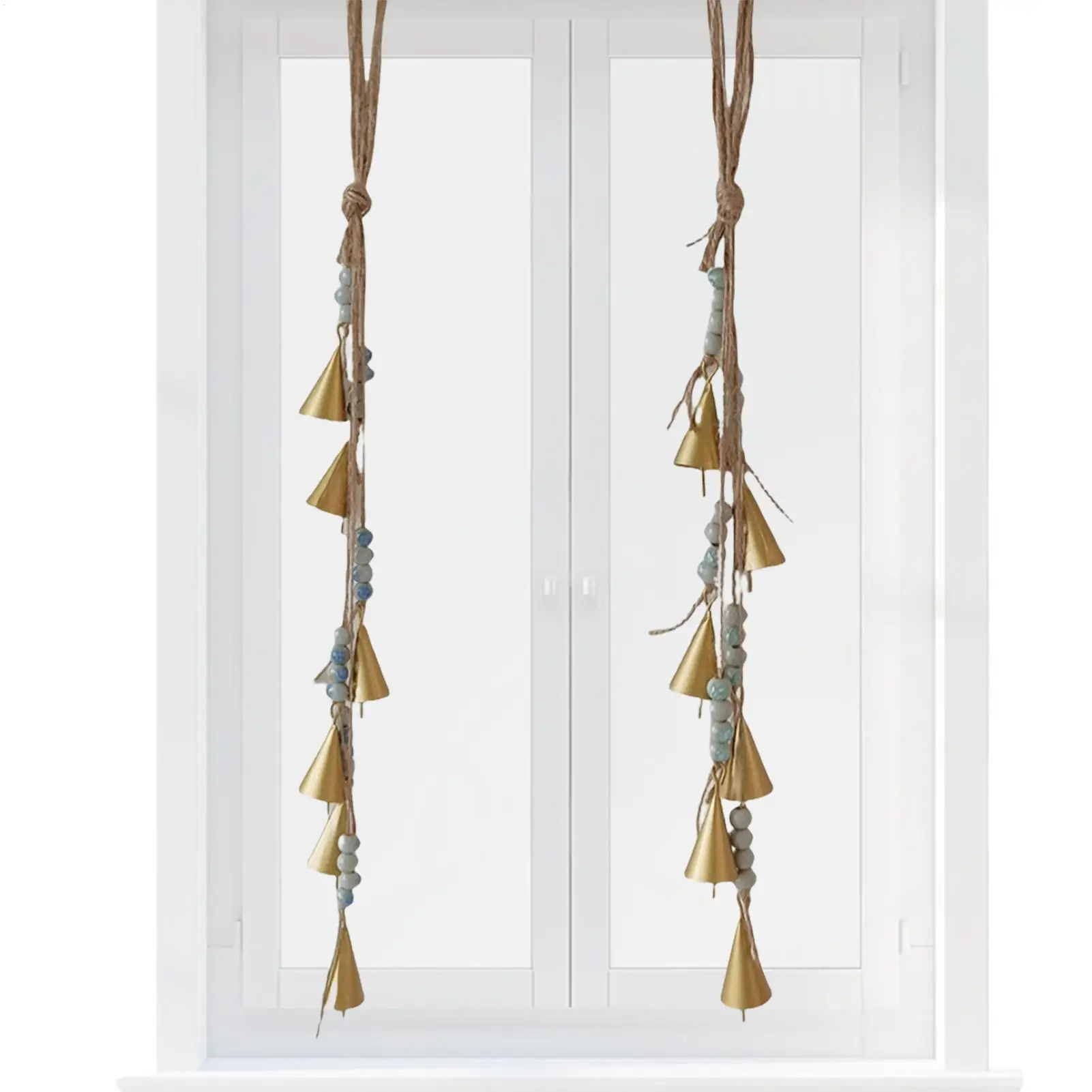 Witch Bells 2 Pieces Witch Bells for Door Knob Home Decoration Hangable Wind Chimes for Craft Holiday Shop Outdoor Garden Wall