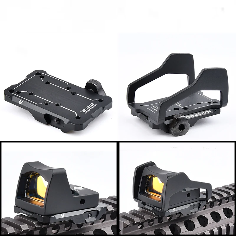 WADSN RMR Sight Base Optical Red Dot Aiming Bracket Mount 20mm Rail Tactical Metal Scope Support For Hunting Gun Accessory