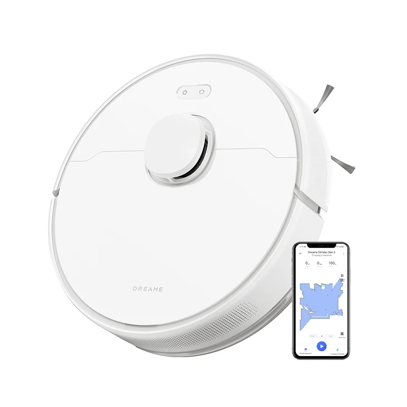 [한국버전 국내발송]Dreame D9 Max Gen 2 Robot Vacuum and Mop, 드리미 D9 Max 2세대 2in1 입문 로봇청소기,6000Pa 흡입력