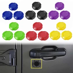 ABS Door Lock Keyhole Key Socket Decoration Cover Trim 2/4 Doors Exterior For Jeep Wrangler JL JLU Gladiator JT 2018-2023