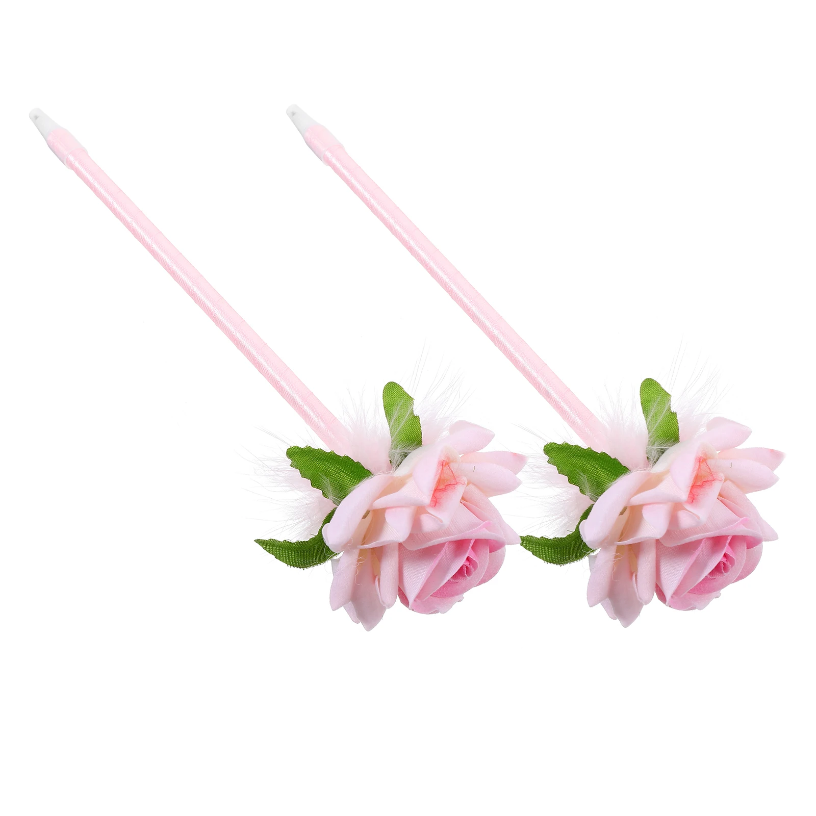 

2 Pcs Simulated Flower Ballpoint Pen Creative Bulk Cute School Supplies Plastic Color Changing Ink Pens Adorable Writing