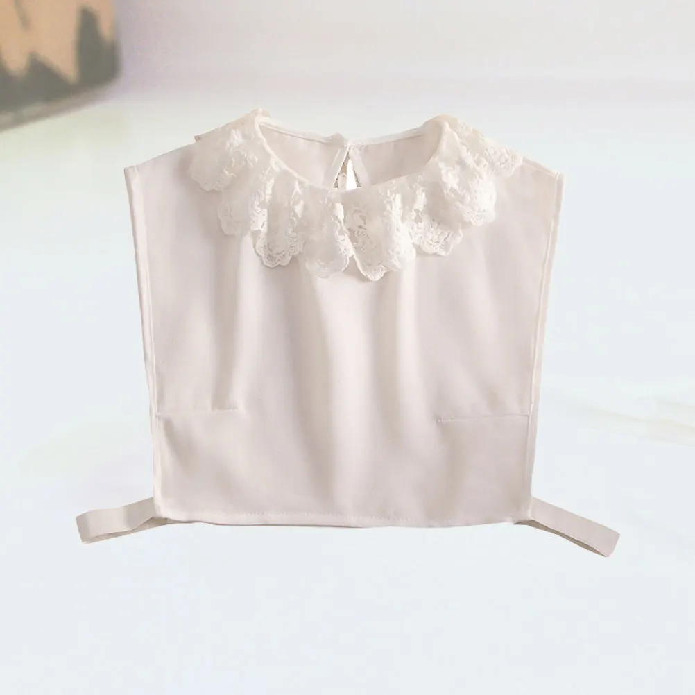 

1pcs Detachable Fake Collar White Lace Half Shirt Blouse Removable Choker For Women Adjustable Neckline Fashion Accessory