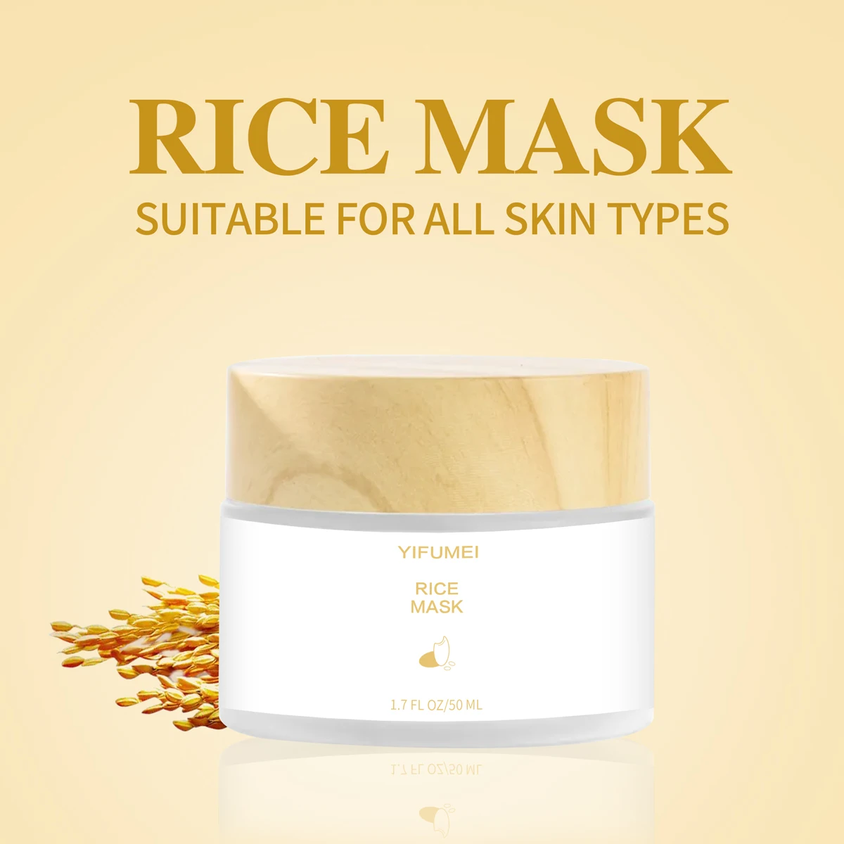 YIFUMEI Rice Mask Replenishment Moisturizing Fade Dark Spot Repair Sensitive Skin Shrink Pore Hydrating Mask Korean Skin Care