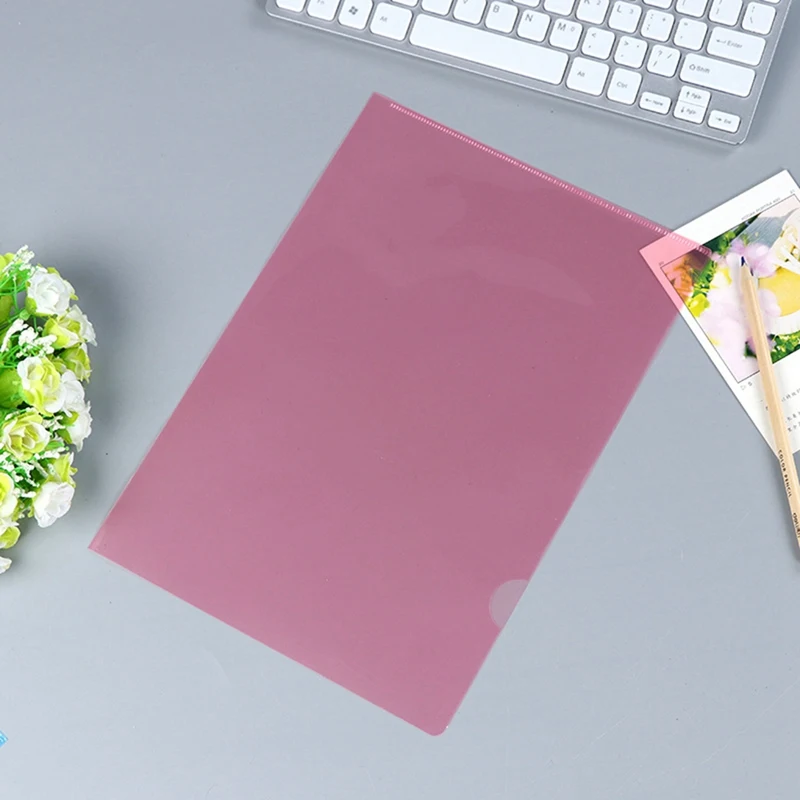 50Pcs Plastic Folders A4 Sleeves Wallets For Protection Files With Top & Side Open Sleeves For A4 Paper Work Office Easy Install
