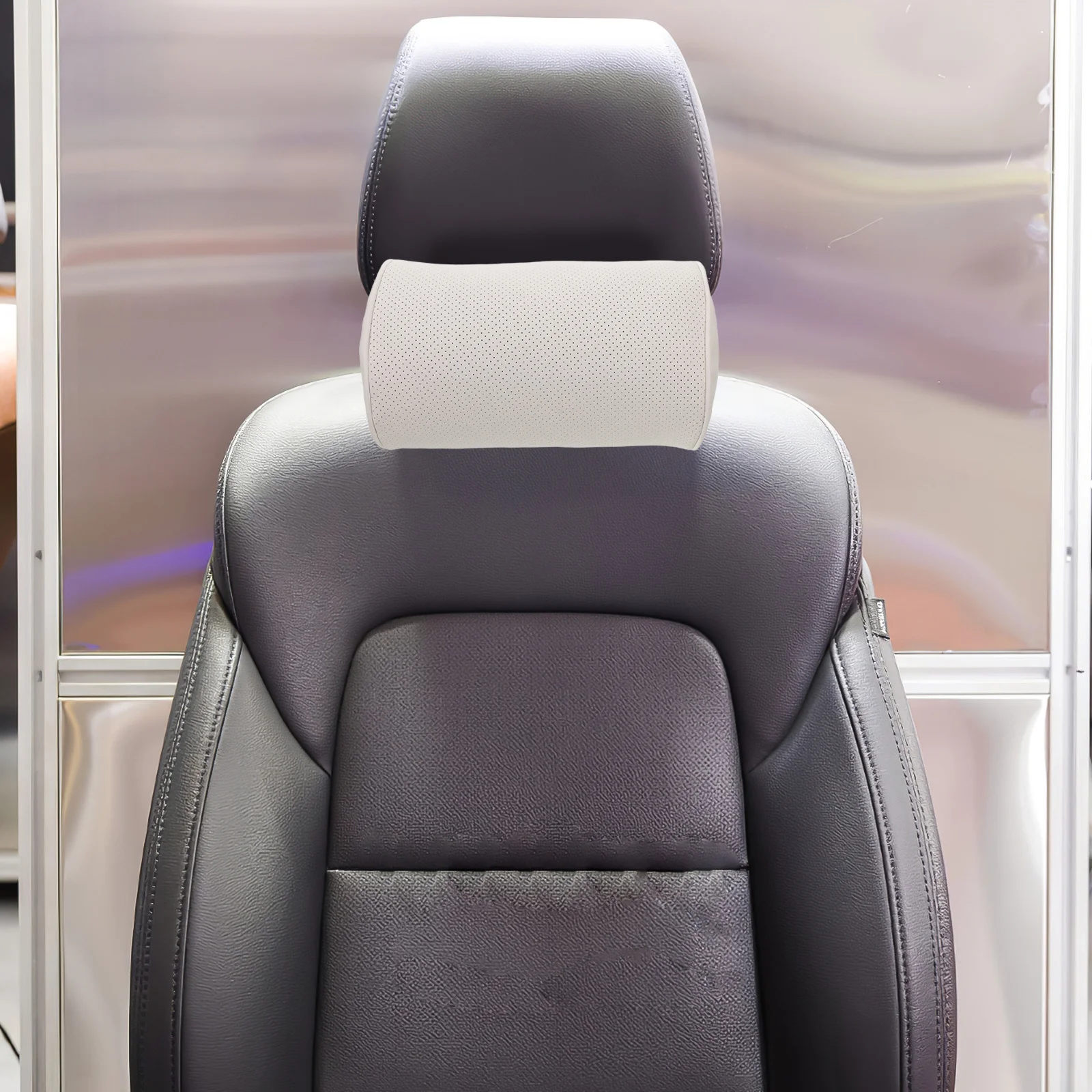 

Comfortable Car Pillow Adults Ergonomic Neck Support Perforated Cushion Free Airflow Reducing Stuffiness Optimal Comfort Inside