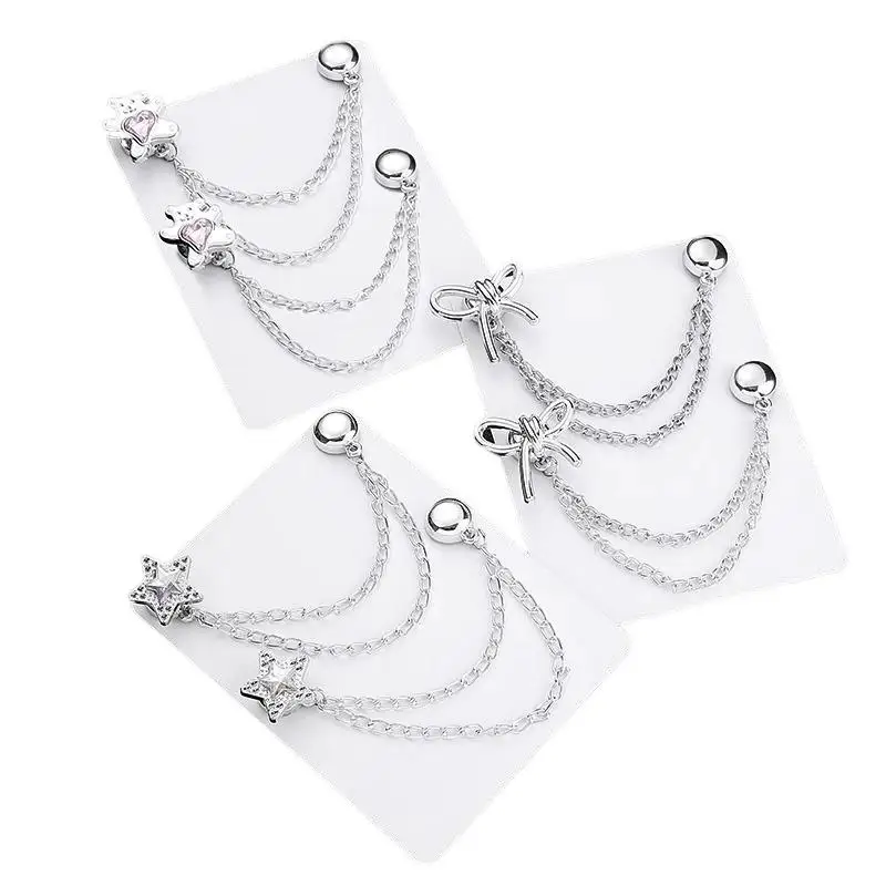 Heart Bear Shape Magnetic Clothing Clips Multi-Function Magnetic Strength Buttons Clips Pinless Brooch Clips For Women Clothes