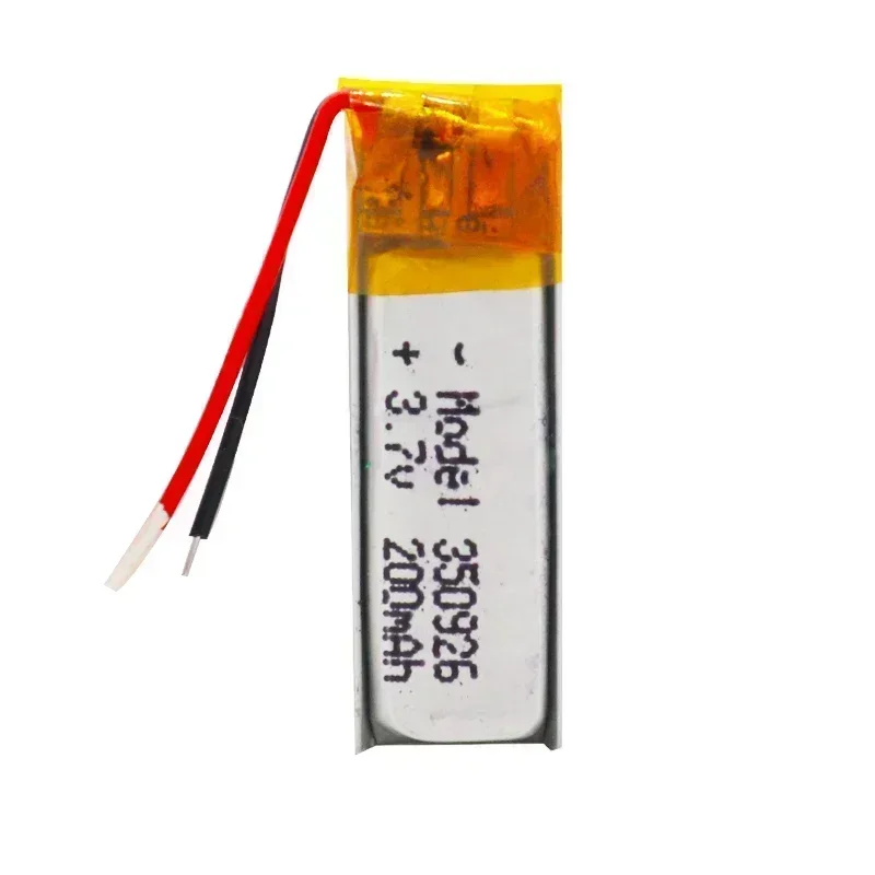 200mAh 3.7V 350926 ليثيوم بوليمر ليثيوم بو ليثيوم أيون بطارية قابلة للشحن ل MP3 MP4 MP5 GPS DVD اللوحي كاميرا بلوتوث خلية ليبو