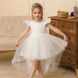 Baby Girls Wedding Christening Dresses 2 To 8 Years Child Elegant Costume Gowns For Eid Evening Trailing Children's Clothes