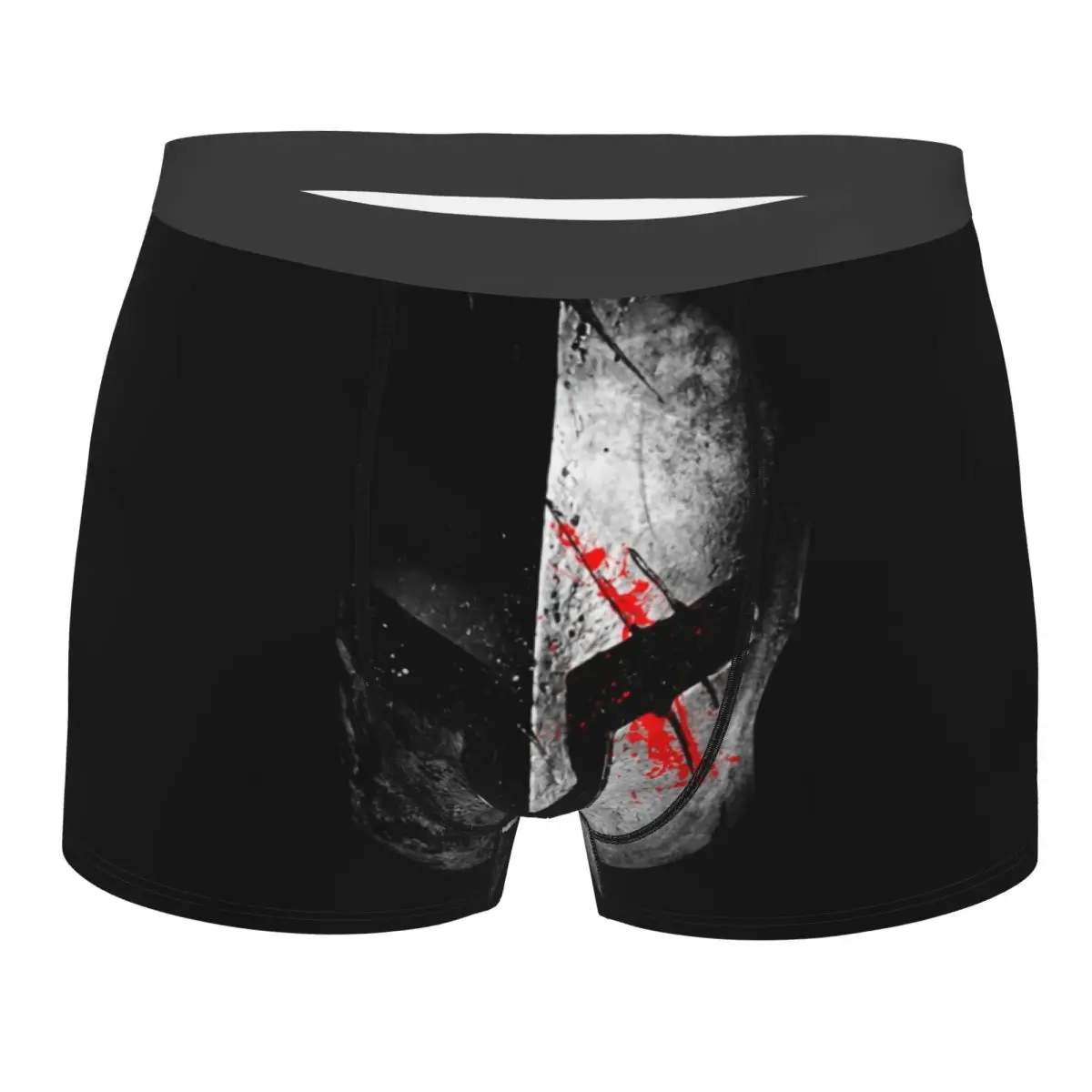 Custom Sparta Skull Spartan Helmet Boxer Shorts Men 3D Print Male Soft Underwear Panties Briefs