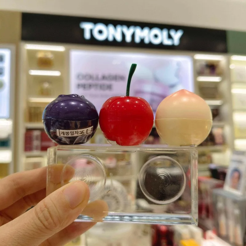 Корейский мини-бальзам для губ и маска для губ TONYMOLY, увлажняющие и питательные, персик/вишня/черника/банан, бесплатная доставка