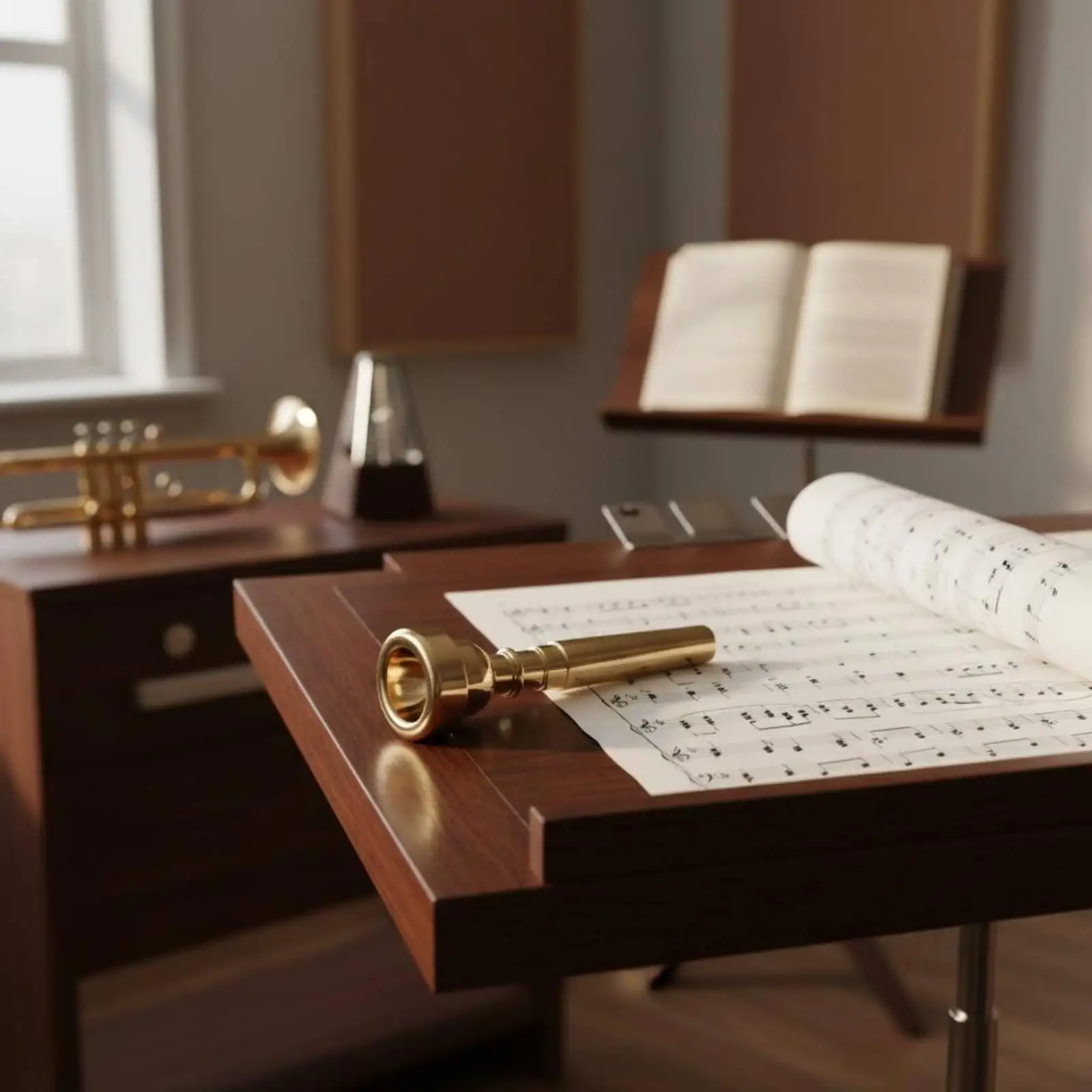 Durable Copper Trumpet Mouthpiece Comfortable Lip Touch Brass Instrument Part Easy Sound Production for Music Learning