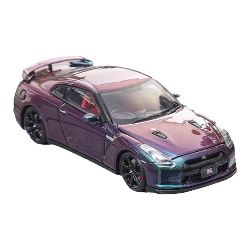 1:64 Nissan GT-R R35 แม่พิมพ์รถโลหะผสมหล่อแบบเปิดฝาสําหรับวัยรุ่นที่จะเล่นกับสําหรับผู้ใหญ่ที่สะสม ของขวัญวันเกิด