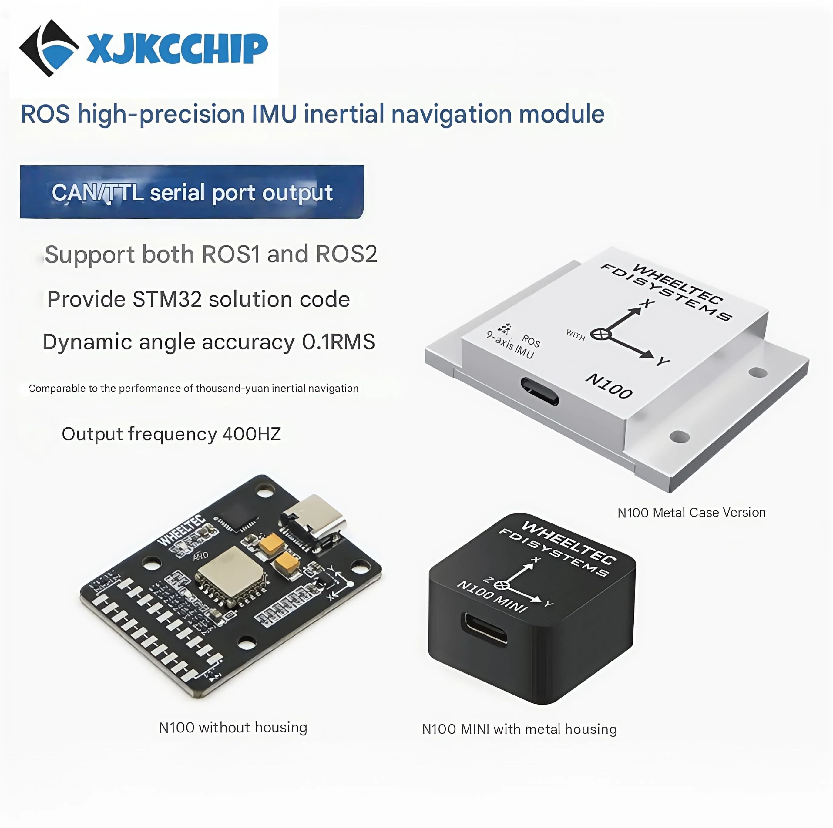 

Inertial navigation moduleIMU gyroscopeROS robotFDISYSTEMS nine-axis AHRS attitude sensorMEMS