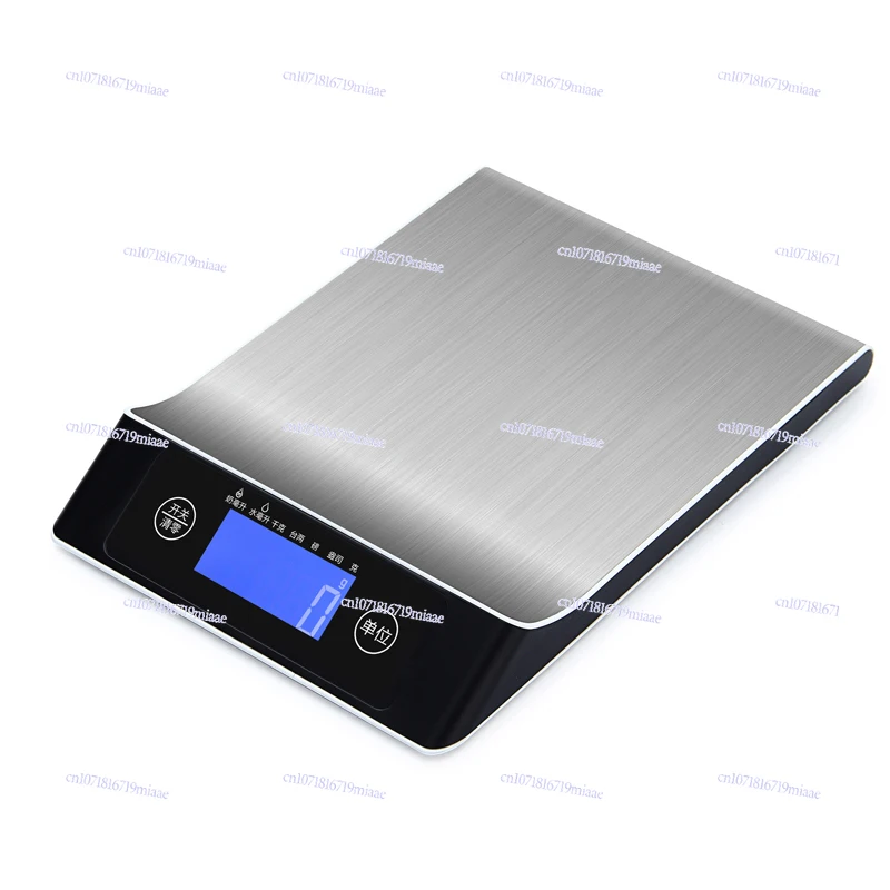 Stainless Steel Household Kitchen Scale Electronic Scale Food Weighing Small Scale Baking Balance Electronic Weighing 15kg