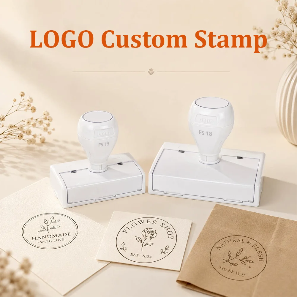 LOGO Individueller Selbstfärbender Stempel Personalisierung Individueller Tintenstempel mit Eigenem Design für Unternehmen oder Hochzeiten Handgefertigter Paketsiegel – Detail 8