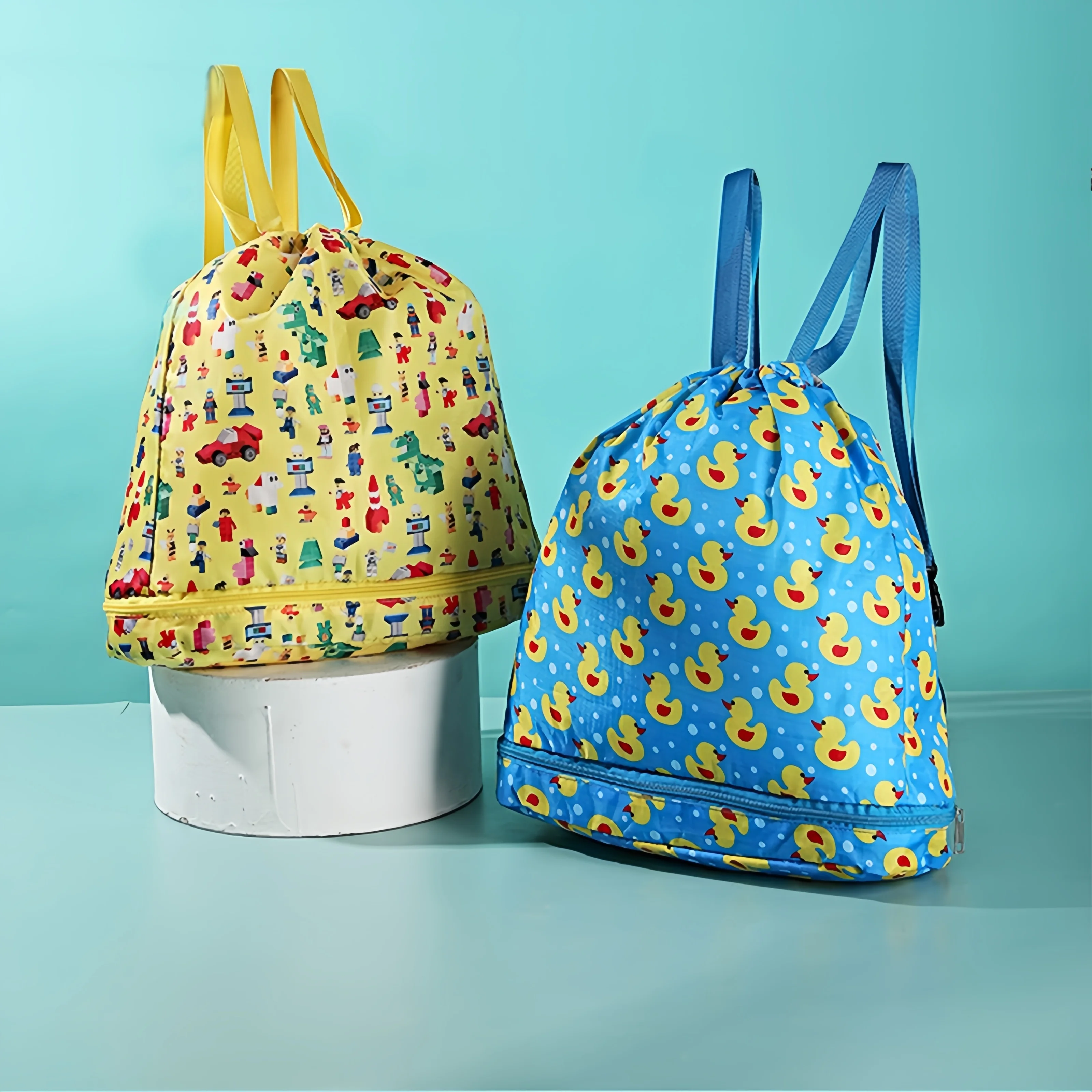 Sacs de natation de sport d'été pour enfants, sac à dos de rangement, étanche, support sec, poudres de séparation, sac de bain de plage, sac de toilette pliant, nouveau