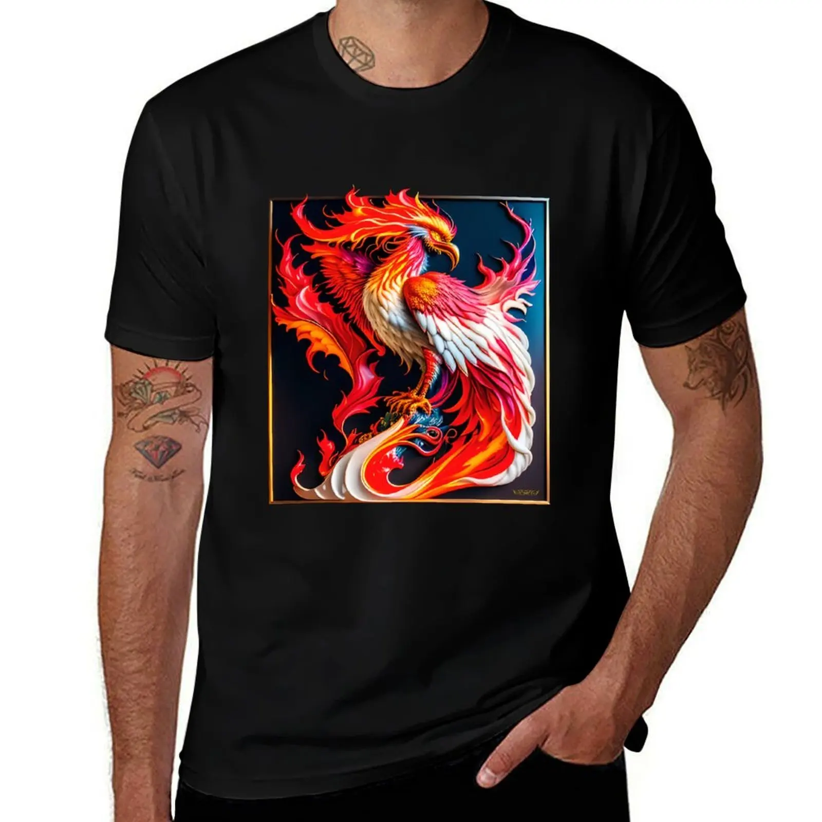 

Phoenix bird, strength and hope T-Shirt clothes basketball graphic tees summer clothes mens t shirt graphic
