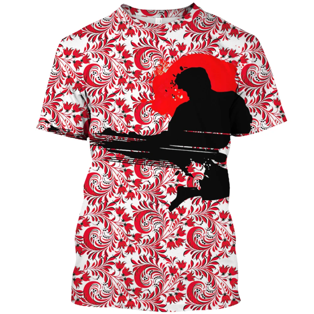 Japan Training T-shirt Men's 3d Karate Printed Tee Tops Oversized Short-sleeved High-quality Sportswear Men Quick-drying T Shirt