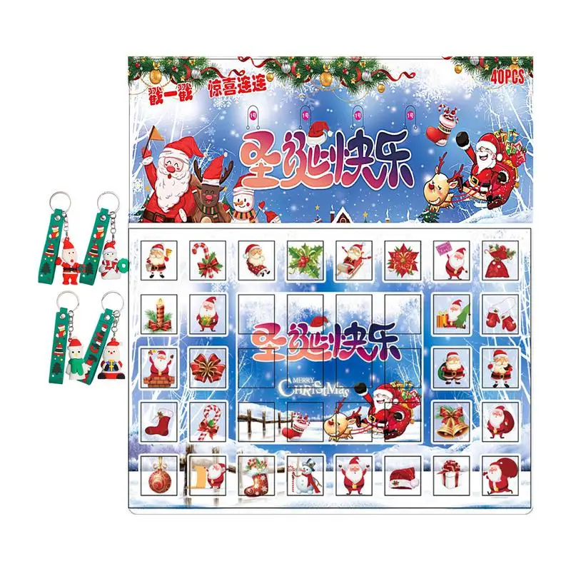 

Christmas Toy Countdown Calendar 40x Toy Countdown Calendar 2024 Christmas Doll Pendant Christmas Doll Ornament Toy Advent