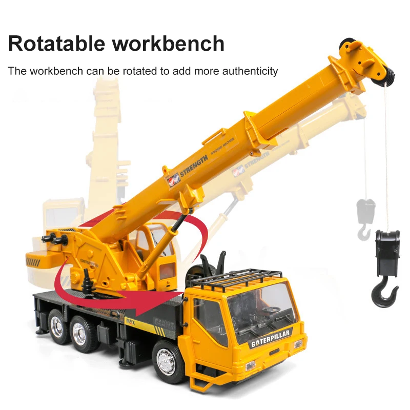 Rc Toys For Kids Lift Construction Engineering Simulate Crane Model Trucks Car Remote Control Alloy Transporter Children Toys