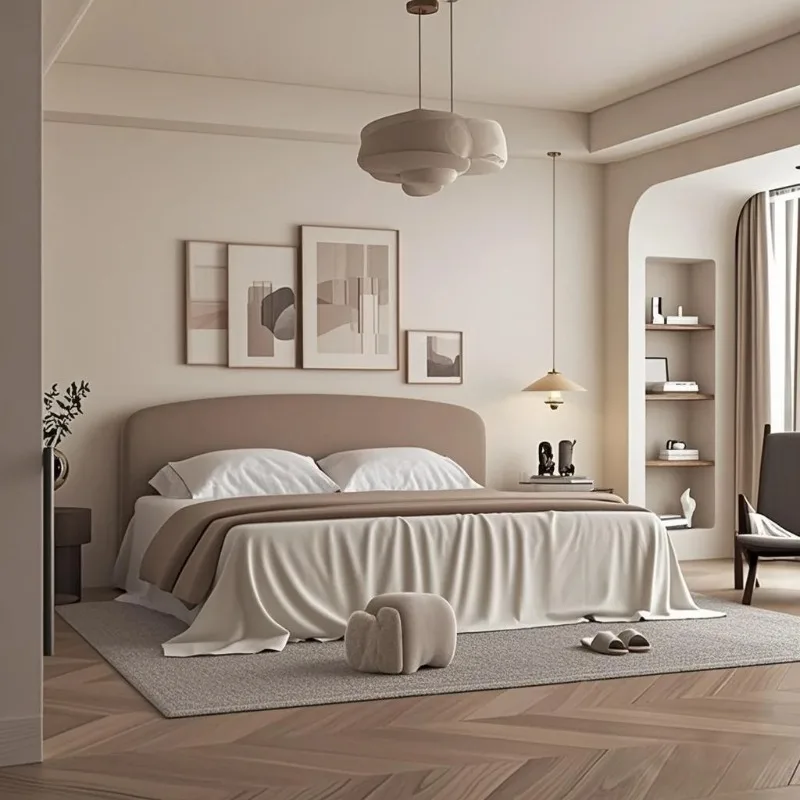 جماليات سرير عصرية بسيطة، سرير منظم أوروبي لحفلات الزفاف الراقية، أثاث منزلي لكامل الجسم كاما دي كاسال #5