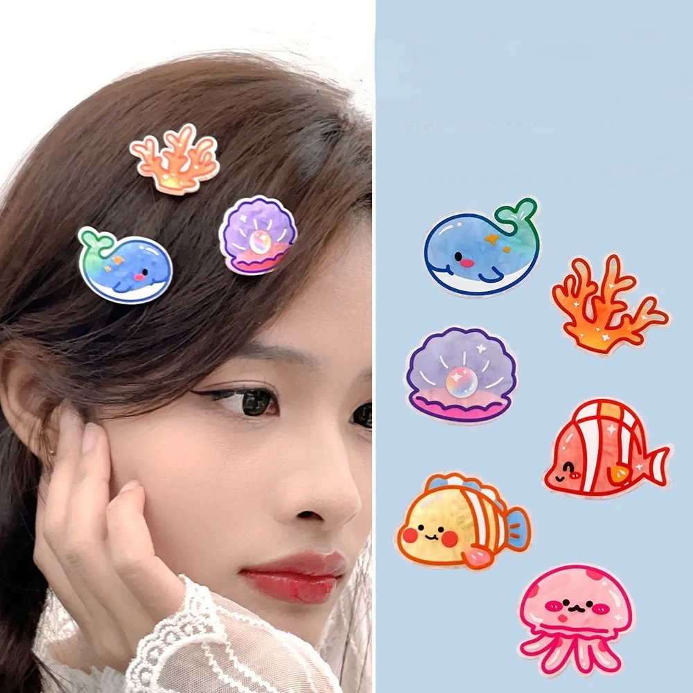 

Seaweed Ocean Fish Hairpin Conch Coral Animal Duckbill Clip Korean Style Barrettes Jellyfish Hair Clips Female/Children