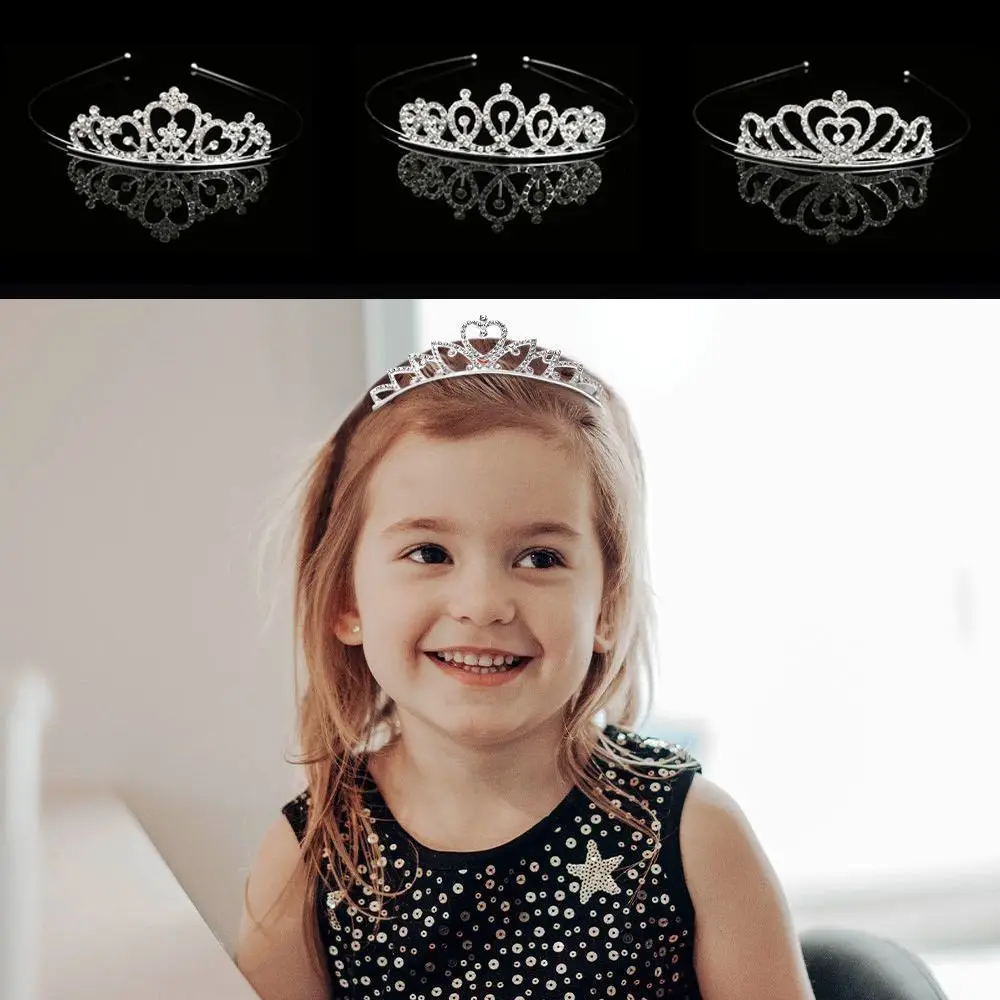 Beauty Rhinestone Crystal Wedding Tiaras Prom Party Hair Jewelry Bride Hair Accessories Fashion Royal Queen Princess Crown Girl