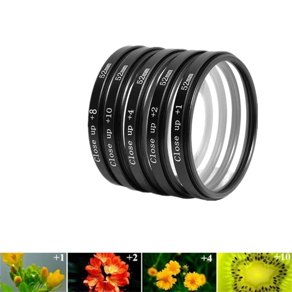 Macro Close-Up Lens Filter Universal +1/2/4/8/10 Circle 37/40.5/43/46/49mm 52mm 55mm 58mm 62mm 67mm 72mm 77 82mm For Nikon Canon