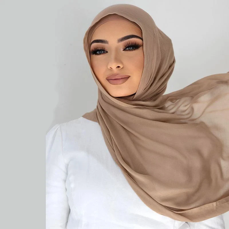 

Solid Headscarf Cotton Rayon Hijabs Scarf Wraps Big Size Plain Long Shawls Muslim Women Hijab Islamic Turban Headbands Foulard