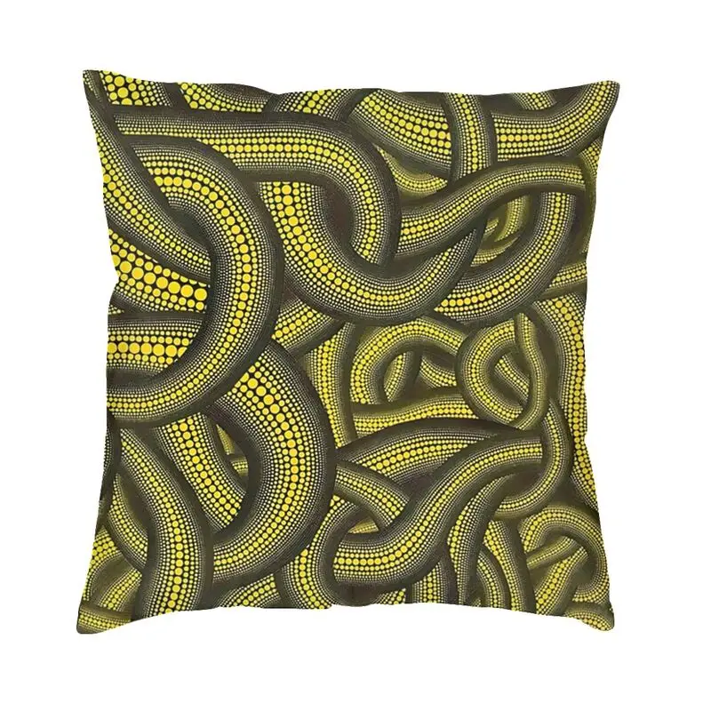 Yayoi Kusama Cushion Cover 45x45cm Home Decor 3D Print Funny Polka Pop Throw Pillow for Sofa Double Side