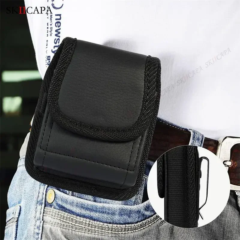 Leder-Handytasche für Motorola Razr 60 Ultra 2025 Razr 50 40 + 2024 5G Gürtelclip Holster Oxford-Stoff Handyhülle Hüfttasche – Detail 5