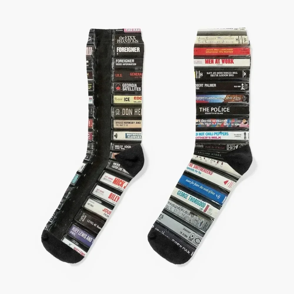 

80's Rock Cassettes Socks winter thermal designer brand Toe sports Climbing Socks Women's Men's