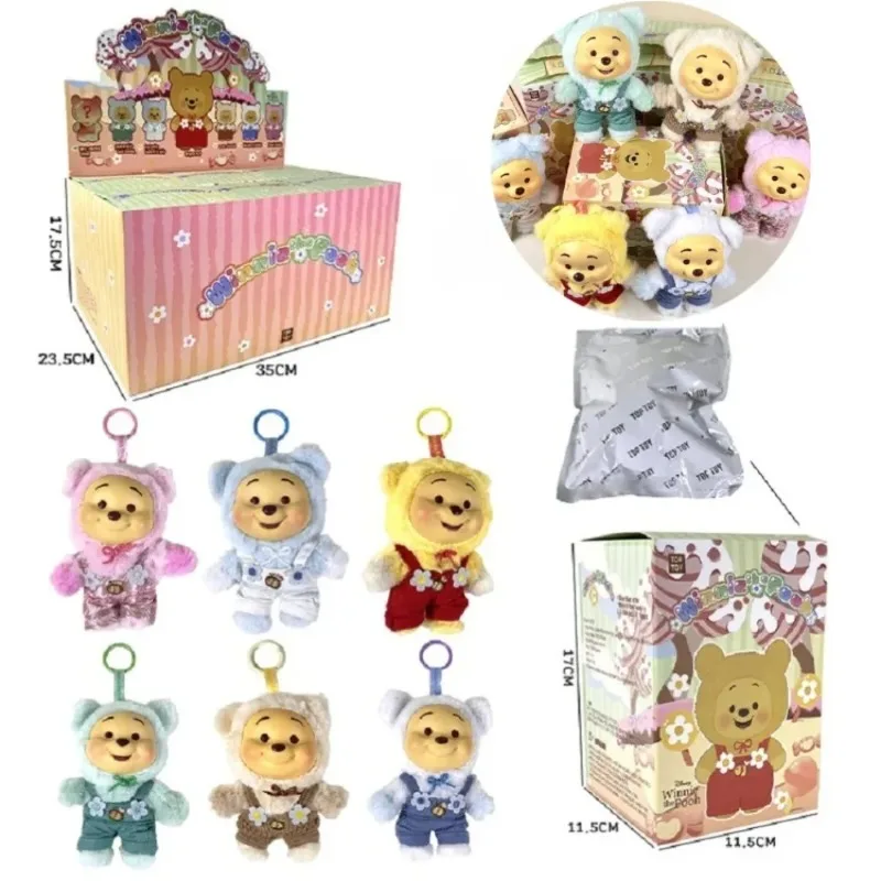 ตุ๊กตาหมีพูห์ ดิสนีย์ ซีรีส์ปาร์ตี้ซนๆ แบบกล่องสุ่ม ของเล่นตุ๊กตา จี้ห้อยตกแต่ง ขายดี